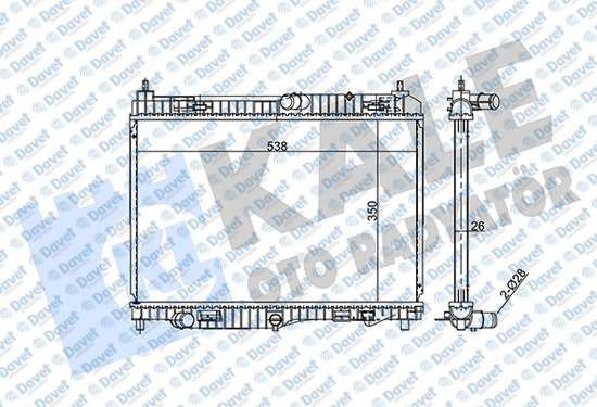 KALE 353880 Radyator Al/Pl/Brz B-Max-Ecosport-Fiesta Vi-Transit Courier 1.0